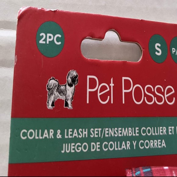 Pet Posse Christmas Print Dog Collar & Leash Set - Picture 4 of 5